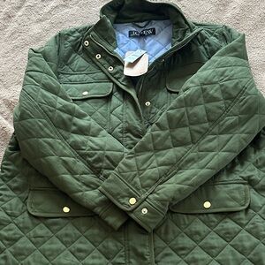 J. Crew Women's Olive Quilted Field Jacket, size XXL
